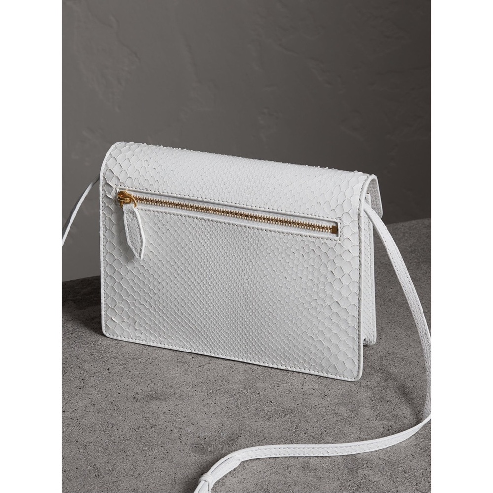 New! Burberry Small Python Cross Body Bag! - Picture 3 of 8
